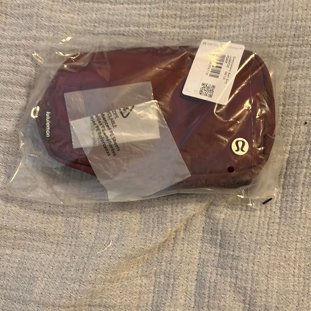 Lululemon Everywhere Belt Bag - Red Merlot - in packaging and never used